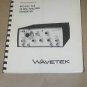 Wavetek 143 20MHz Function Generator Operating Maintenance Instruction Manual