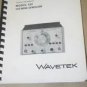 Wavetek 132 VCG Noise Generator Operating Maintenance Instruction Manual