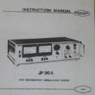 Danbridge JP30A Insulation Tester Instruction Operating Guide Maintenance Manual