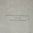 Dallas inst. SR-4 ShockCorder Vibration Recorder Operation Maintenance Manual 4A