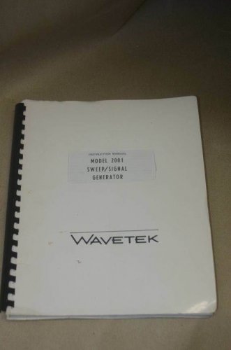 Wavetek 2001 Sweep Signal Generator Operating Users guide Instruction Manual