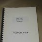 Wavetek 2001 Sweep Signal Generator Operating Users guide Instruction Manual