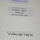 Wavetek 1901C Display Oscilloscope Instruction guide Manual