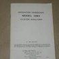 Wavetek 1880 System analyzer Operating Instruction guide Manual