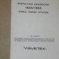 Wavetek 1855/1865 Cable Sweep System Operating Instruction guide Manual