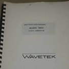 Wavetek 1801C Signal Generator  Instruction guide Manual