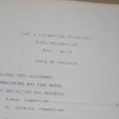 Wavetek 3000/3000B Test/Calbration Proceedure Instruction guide Manual