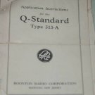 Boonton Q-standard 513-A Inductor Instruction Operating Guide Manual