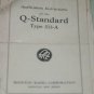 Boonton Q-standard 513-A Inductor Instruction Operating Guide Manual