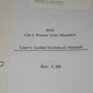 BMI GS-2 GS2 Powe Line Monitor  Instruction Operating Guide Maintenance Manual
