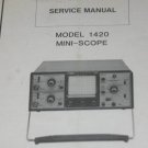 BK Percision 1420 Mini-scope Oscilloscope Maintenance Service Manual