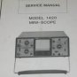 BK Percision 1420 Mini-scope Oscilloscope Maintenance Service Manual