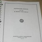 Boonton 260A Q-Meter Bridge Instruction Operating Guide Maintenance Manual 260-