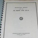 Boonton 250A RX Meter Bridge Instruction Operating Guide Maintenance Manual 250-