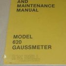 FW F.w Bell 620 Gaussmeter Instruction Operating Guide Users Manual