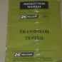 BK Percision 510 transistor tester Instructions Guide User Manual