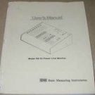 BMI GS-2x GS2x Powe Line Monitor  Instruction Operating Guide Maintenance Manual