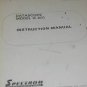 Spectron Datascope D-301 Operator's Users Guide Manual D301