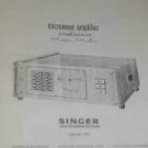 Singer Alfred 5000/5010 Microwave Amplifier Instruction Users Guide Manual