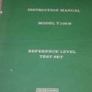 Wilcom T105B Reference Level Test Set Operating Instructions Users Guide Manual