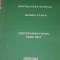 Wilcom T105B Reference Level Test Set Operating Instructions Users Guide Manual