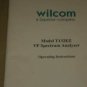 Wilcom T132EZ VF Spectrum analyzer Operating Instructions Users Guide Manual