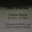 Wiltron Cable Mate C751/C752 Fault Locator Tester Operating Users Guide Manual