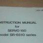 Western Graphtec Servo 150 SR-6510 series Operating Users Guide Technical Manual
