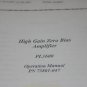Western Graphtec PL3600 Amplifier Operating Users Guide Technical Manual
