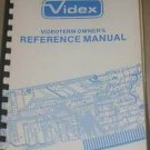 Videx videoterm Reference Operating Users Guide Technical Manual
