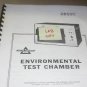 Delta design 2850 Enviromental Test Chamber Operating Technical Manual
