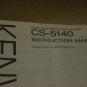 Kenwood CS-5140 40MHz Dual Trace Oscilloscope Operator Instruction Users Guide