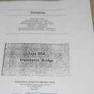 Genrad 1656 Impedance Bridge B Instruction Operating Guide Manual general Radio