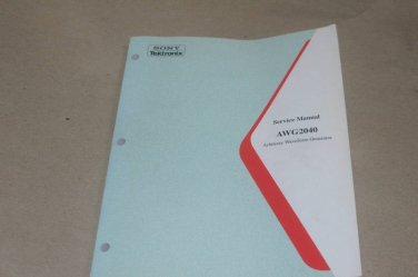 Sony Tektronix AWG2040 Arbitrary Waveform Generator Maintenance Service Manual