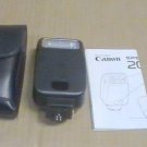 Canon Speedlite 200E External Camera Flash EOS 200E Clip-On Type TTL w/Manual+ca