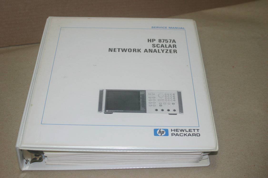 Hewlett Packard HP 8757A Scalar Network Analyzer service repair Manual 90043