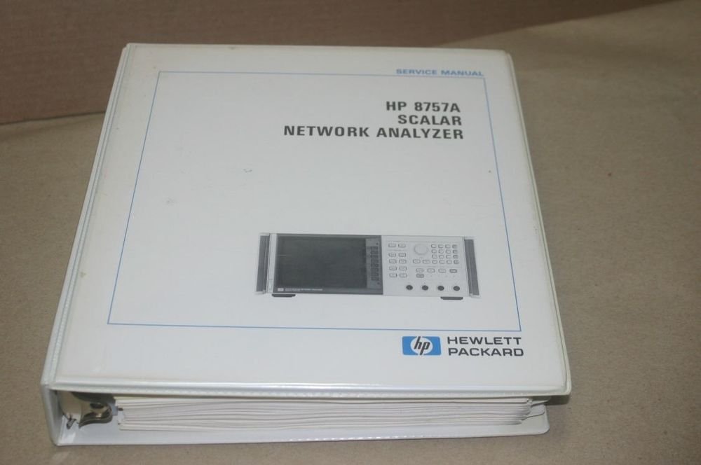 Hewlett Packard HP 8757A Scalar Network Analyzer service repair Manual