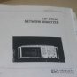 Hewlett Packard HP 8753C Network Analyzer GIANT Operating Guide user Manual