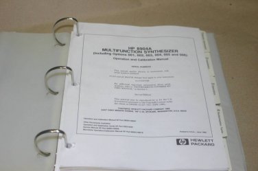 HP Hewlett Packard 8904A Multifunction synthesizer Operation Calibration Manual