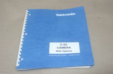 TEK Tektronix C-5c Camera Instruction users guide oparating Manual 070-5615-00