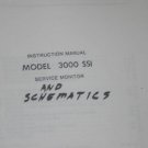 Wavetek 3000 SSI Service monitor Operating Manual Instruction Guide book