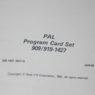 Data IO I/O PAL Program Card Set 909/919-1427  025-1427 H 1982