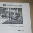 Data IO I/O 288 Multi Programmer Instruction Operating Guide Manual