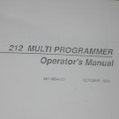 Data IO I/O 212 Multi Programmer Instruction Operating Guide Manual