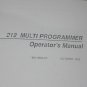 Data IO I/O 212 Multi Programmer Instruction Operating Guide Manual