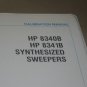 Hp 8340B/8341B Synthesized Sweepers Calibration guide Manual 08340-90243