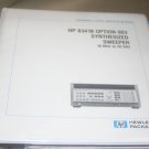 Hp 8341B Option 003 Synthesized Sweeper 10MHz to 20GHz Assembly Service Manual