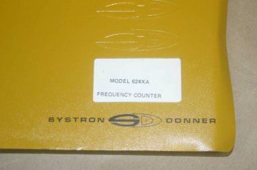 Systron Donner 6241A-6244A Fequency counter Operation Instruction Manual