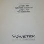 Wavetek 130/131Function/VCG Generator Operation Instruction Manual