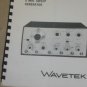 Wavetek 184 5 MHz Sweep Generator Operation Instruction Manual